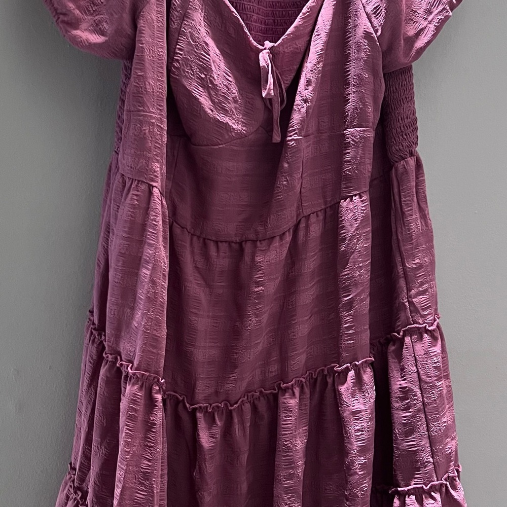 #111. Rewind Mauve Casual Dress 1X - Picture 1 of 3